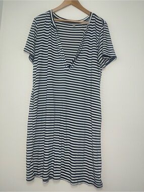 Striped Navy and White Women’s Dress